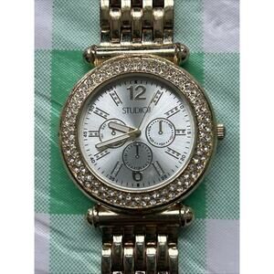 Studio Time Gold Tone Women’s Quartz Watch